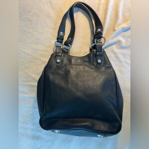 Chic Black Leather Shoulder Bag